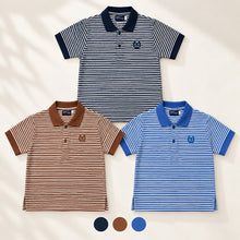 Muat gambar ke penampil Galeri, Kaos Salur Anak Laki Biru/ Boys Striped T-Shirt Blue/ Rodeo Junior Basic Collection