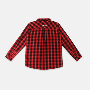 Shirt/ Kemeja Anak Laki/ Rodeo Junior Red Checked Stripe Shirt