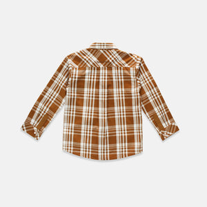 Shirt/ Kemeja Anak Laki/ Rodeo Junior Brown Checked Shirt