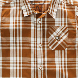 Shirt/ Kemeja Anak Laki/ Rodeo Junior Brown Checked Shirt