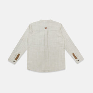 Shirt/ Kemeja Anak Laki/ Rodeo Junior Beige Slub Shirt