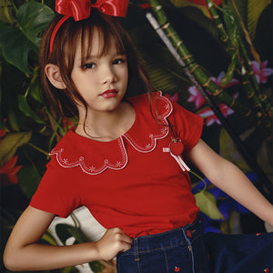 Kaos Anak Perempuan Merah/ Tshirt Girl Red/ RJG Snow White