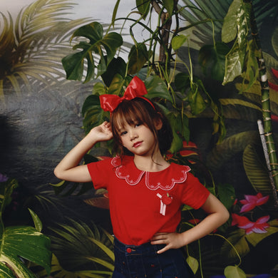 Kaos Anak Perempuan Merah/ Tshirt Girl Red/ RJG Snow White