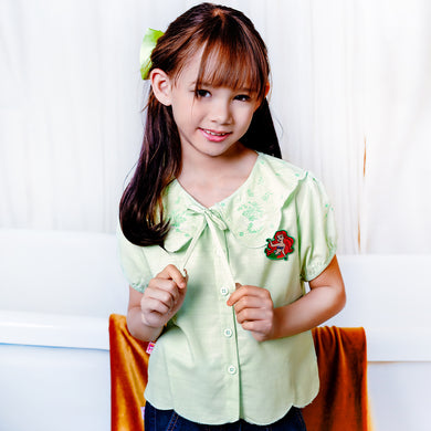 Blus Anak Perempuan Hijau/ Blouse Girl Green/ RJG Ariel