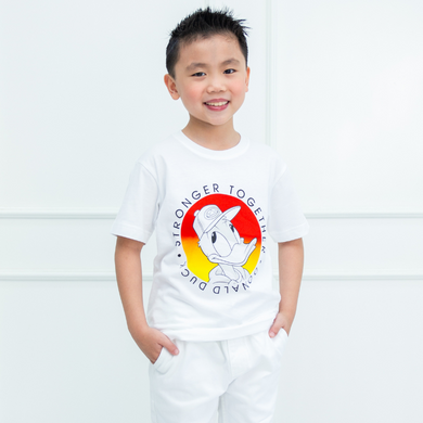 Kaos Anak Laki Putih/ Tshirt Boy White/ Donald Energetic
