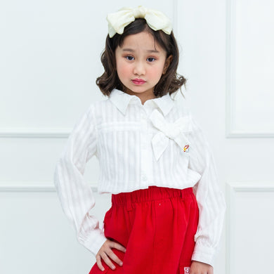 Kemeja Anak Perempuan Putih/ Shirt Girl White/ RJG Love It