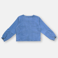 Muat gambar ke penampil Galeri, Jaket Crop Denim Anak Perempuan Biru/ Crop Denim Jacket Girl Blue/ RJG Butterfly