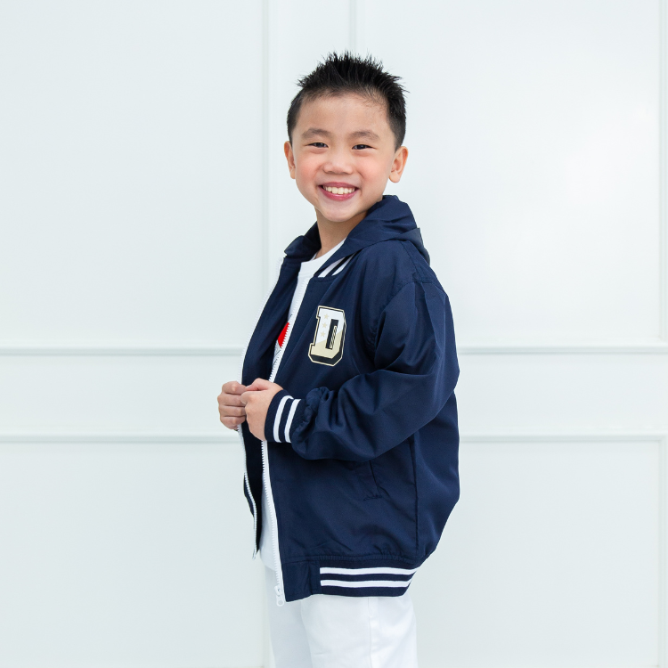Hoodie Jacket/ Jaket Anak Laki Blue Navy/ That's Donald  Energetic