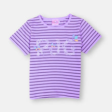 Muat gambar ke penampil Galeri, Kaos Crop Anak Perempuan Ungu/Crop T-shirt Girl Purple/RJG Butterfly