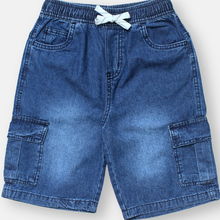 Muat gambar ke penampil Galeri, Celana Pendek Denim Anak Laki Biru/ Short Pants Denim Boy Blue/ That's Donald Merry and Bright