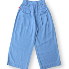 Muat gambar ke penampil Galeri, Celana Kulot Denim Anak Perempuan Biru/ Girls Denim Pants Maxi Culottes Blue/ RJG Bouquet de fleurs
