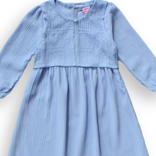 Muat gambar ke penampil Galeri, Ghamis Anak Perempuan Biru/ Girls Ghamis Maxi Dress Blue/ RJG Bouquet de fleurs