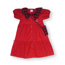 Muat gambar ke penampil Galeri, Dress Lengan Pendek Anak Perempuan Merah/ Girls Dress Short Sleeve Red/ RJG Cherry Belle