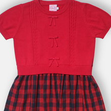 Muat gambar ke penampil Galeri, Dress Lengan Pendek Anak Perempuan Merah/ Girls Dress Short Sleeve Red/ RJG Good Luck