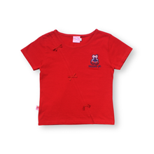 Muat gambar ke penampil Galeri, Kaos Crop Anak Perempuan Merah/ Crop T-shirt Girl Red/ RJG Cherry Belle
