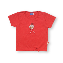 Muat gambar ke penampil Galeri, Kaos Crop Anak Perempuan Merah/ Crop T-shirt Girl Red/ Daisy Duck Good Luck