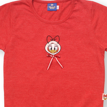 Muat gambar ke penampil Galeri, Kaos Crop Anak Perempuan Merah/ Crop T-shirt Girl Red/ Daisy Duck Good Luck