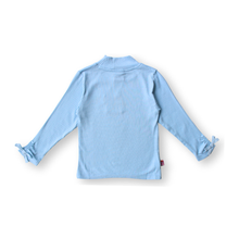 Muat gambar ke penampil Galeri, Kaos Crop Anak Perempuan Biru/Crop T-shirt Girl Blue/ RJG Bouquet de fleurs