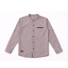 Muat gambar ke penampil Galeri, Kemeja Lengan Panjang Anak Laki Cokelat/ Boys Long Sleeve Shirt Brown/ RJ kids Boy Latte Club