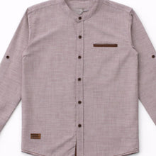 Muat gambar ke penampil Galeri, Kemeja Lengan Panjang Anak Laki Cokelat/ Boys Long Sleeve Shirt Brown/ RJ kids Boy Latte Club