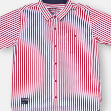 Muat gambar ke penampil Galeri, Kemeja lengan pendek anak Laki Merah/ Boy Short Sleeve Shirt Red/ RJ Kids Boy Sport Div