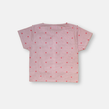 Muat gambar ke penampil Galeri, Blus Lengan Pendek Anak Perempuan Merah/ Short Sleeve Blouse Girl Red/RJG Good Luck