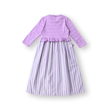 Muat gambar ke penampil Galeri, Ghamis Anak Perempuan Ungu/ Girls Maxi Cotton Jacquard Dress Purple/ Daisy Duck Positivity