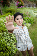 Muat gambar ke penampil Galeri, Kemeja Anak Laki Cokelat/ Boy Shirt Brown/ RJ kids Boy Latte Club
