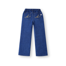 Muat gambar ke penampil Galeri, Celana Kulot Jeans Anak Perempuan Biru/ Girls Maxi Denim Culottes Blue/ Daisy Duck Picnic Time
