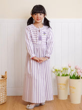 Muat gambar ke penampil Galeri, Dress Panjang Anak Ungu/ Maxi Cotton Poplin Dress Purple/ Daisy Picnic Time