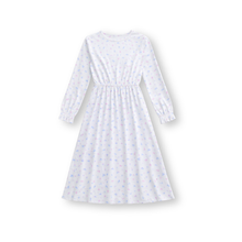 Muat gambar ke penampil Galeri, Ghamis Dress Anak Perempuan Putih/ Girls Maxi Cotton Poplin Dress White/ Daisy Duck Picnic Time