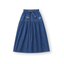 Muat gambar ke penampil Galeri, Rok Panjang Denim Anak Perempuan Biru/ Girls Maxi Denim Skirt Blue/ RJG Picnic Time