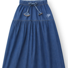 Muat gambar ke penampil Galeri, Rok Panjang Denim Anak Perempuan Biru/ Girls Maxi Denim Skirt Blue/ RJG Picnic Time