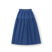 Muat gambar ke penampil Galeri, Rok Panjang Denim Anak Perempuan Biru/ Girls Maxi Denim Skirt Blue/ RJG Picnic Time