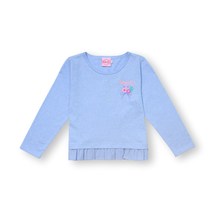 Muat gambar ke penampil Galeri, Kaos Anak Perempuan Biru/ Girls T-Shirt Blue/ RJG Bouquet de fleurs