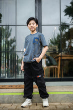 Muat gambar ke penampil Galeri, Kaos Salur Anak Laki Biru/ Boys Striped T-Shirt/ RJ Kids Boy Little Explorer