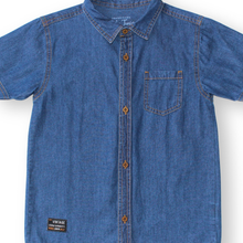 Muat gambar ke penampil Galeri, Kemeja Denim Lengan Pendek Anak Laki/ Boys Denim Short Sleeve Shirt/ RJ Kids Boy