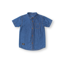 Muat gambar ke penampil Galeri, Kemeja Denim Lengan Pendek Anak Laki/ Boys Denim Short Sleeve Shirt/ RJ Kids Boy