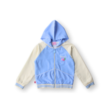 Muat gambar ke penampil Galeri, Jaket Katun Anak Perempuan Biru/ Girls Jacket Cotton Microfiber Blue/ RJG Bouquet de fleurs