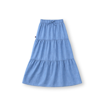 Muat gambar ke penampil Galeri, Rok Panjang Denim Anak Perempuan Biru/ Girls Maxi Denim Chambray Skirt Blue/ Daisy Duck Too Cute