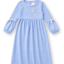 Muat gambar ke penampil Galeri, Ghamis Anak Perempuan Biru/ Girls Maxi Cotton Dobby Dress Blue/ RJG Picnic Time
