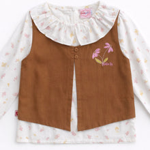 Muat gambar ke penampil Galeri, Blus Anak Perempuan Khaki/ Girls Blouse Khaki/ RJG Little Garden