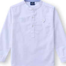 Muat gambar ke penampil Galeri, Kemeja Lengan Panjang Anak Laki Putih/ Boys Shirt Long Sleeve White/ That's Donald Ahoy Quack