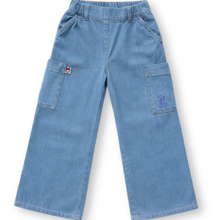 Muat gambar ke penampil Galeri, Celana Kulot Jeans Anak Perempuan Biru/ Girls Maxi Chambray Culottes Blue/ Daisy Duck Holiday Vibes
