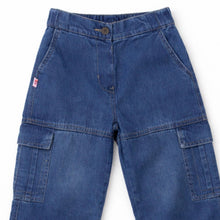 Muat gambar ke penampil Galeri, Celana Panjang Jeans Anak Perempuan Biru/ Long Poplin Pants Girl/ RJG Picnic Time