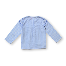 Muat gambar ke penampil Galeri, Blus Lengan Panjang Anak Perempuan Biru/ Girls Long Sleeve Blouse Blue/ RJG Bouquet de fleurs