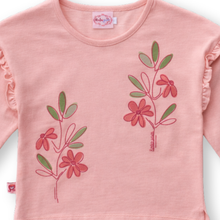 Muat gambar ke penampil Galeri, Kaos Lengan Pendek Anak Perempuan Pink/ Girls Short Sleeve T-Shirt Pink/ RJG Little Garden