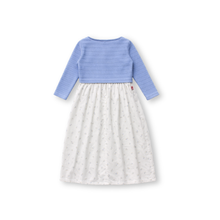 Muat gambar ke penampil Galeri, Ghamis Anak Perempuan Biru/ Girls Maxi Cotton Poplin Dress Blue/ RJG Picnic Time