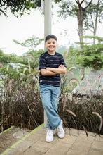 Muat gambar ke penampil Galeri, Kaos Anak laki Navy/ Boys T-Shirt Navy/ RJ kids Boy - Sky Blue