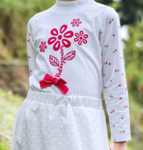 Muat gambar ke penampil Galeri, Kaos Lengan Panjang Anak Perempuan Putih/ Girls Long Sleeve T-Shirt White/ RJG Holiday Essentials